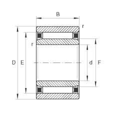 roulements NAO40X55X17 INA