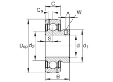 roulements GAY107-NPP-B-AS2/V INA