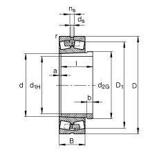 roulements 23064-K-MB + AH3064G-H FAG