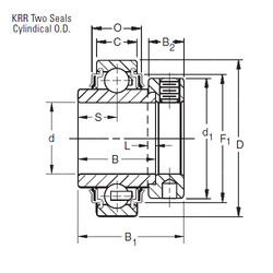 roulements E60KRR Timken