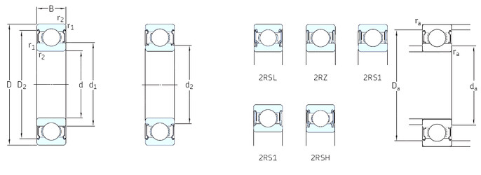 roulements 6301-Z SKF