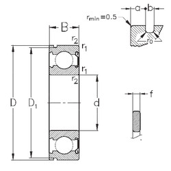 roulements 6315-Z-NR NKE