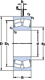 roulements 23240 CC/W33 SKF