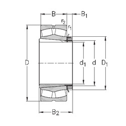 roulements 239/530-K-MB-W33+H39/530 NKE