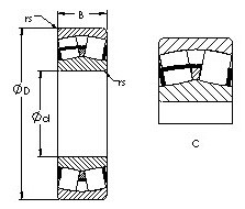 roulements 23228C AST