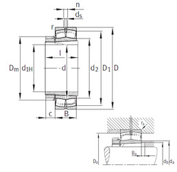 roulements 23238-B-K-MB+H2338 FAG