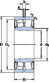 roulements BS2-2213-2RSK/VT143 SKF