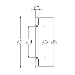 roulements AXK1128 NTN