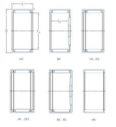 roulements HK1712 SKF