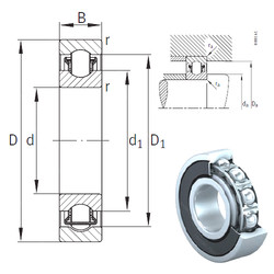 roulements BXRE011-2RSR INA