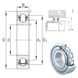 roulements BXRE010-2Z INA