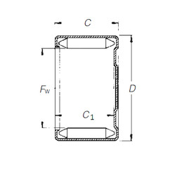 roulements DLF 13 12 Timken