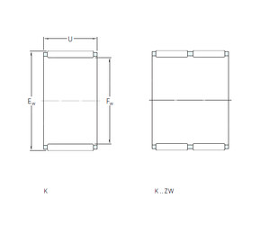 roulements K50x55x30 SKF