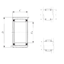 roulements RNAF 162413 IKO