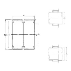 roulements RNAO-35×45×26ZW NTN