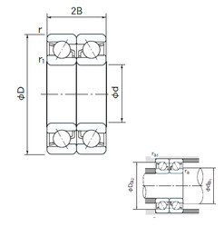 roulements 7311DB NACHI