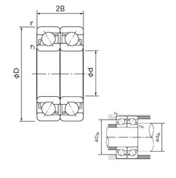 roulements 7238DF NACHI