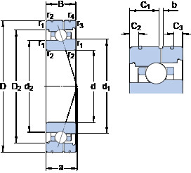 roulements 71913 CB/HCP4AL SKF