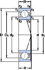 roulements 71902 ACE/P4A SKF