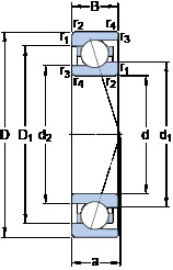 roulements 71916 ACE/P4A SKF