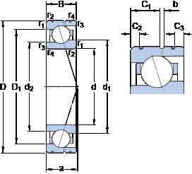 roulements 71916 CE/HCP4AL SKF