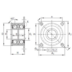 roulements ZKLR1547-2RS INA