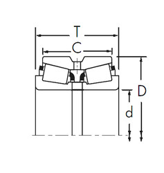 roulements 74550A/74851CD+X1S-74550 Timken