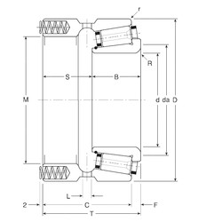 roulements 80033X/80068P Gamet