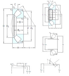 roulements 29444E SKF