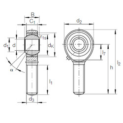 roulements GAKL 30 PB INA