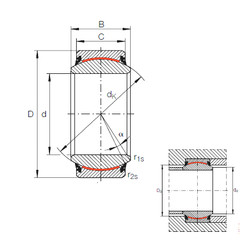 roulements GE 180 UK-2RS INA