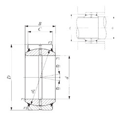 roulements GE 17ES-2RS IKO