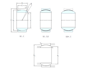 roulements GE50TXE-2LS SKF