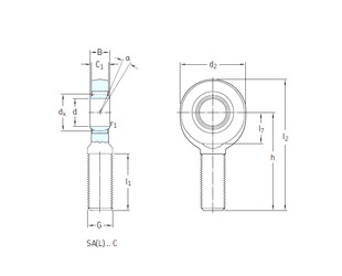 roulements SA30C SKF