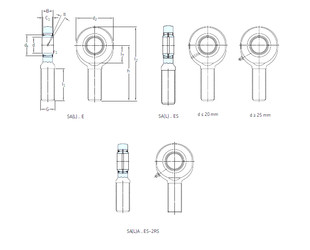 roulements SALA45ES-2RS SKF