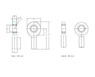 roulements SAL80TXE-2LS SKF