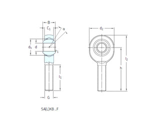 roulements SALKB22F SKF