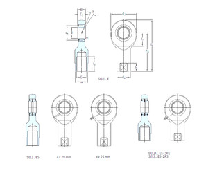 roulements SIL25ES SKF