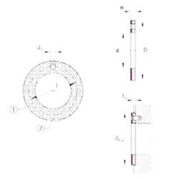 roulements EGW12-E50 INA