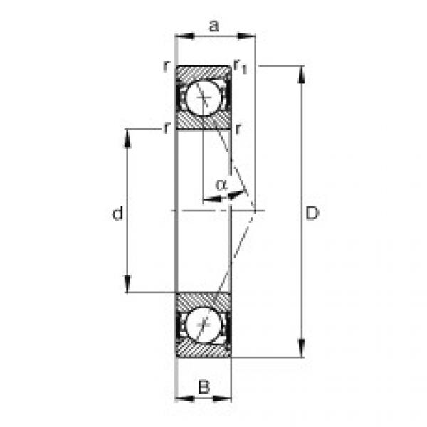 roulements B7006-E-2RSD-T-P4S FAG #1 image