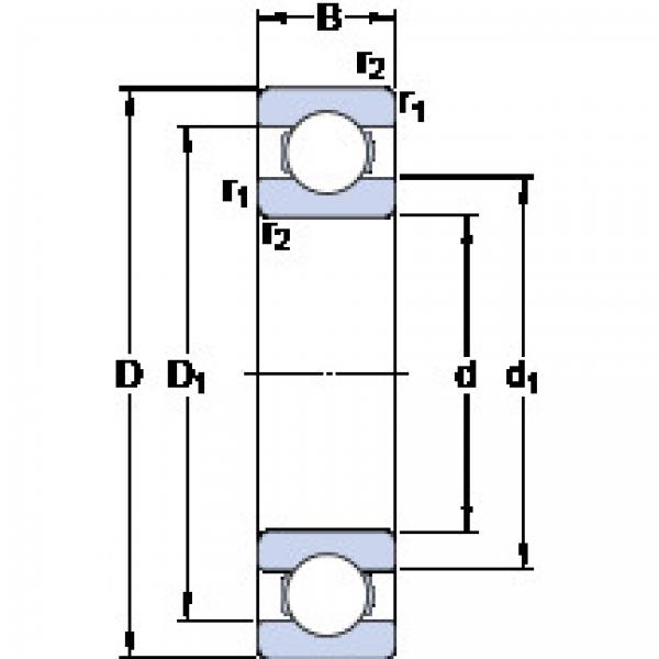 roulements 6305 ETN9 SKF #1 image