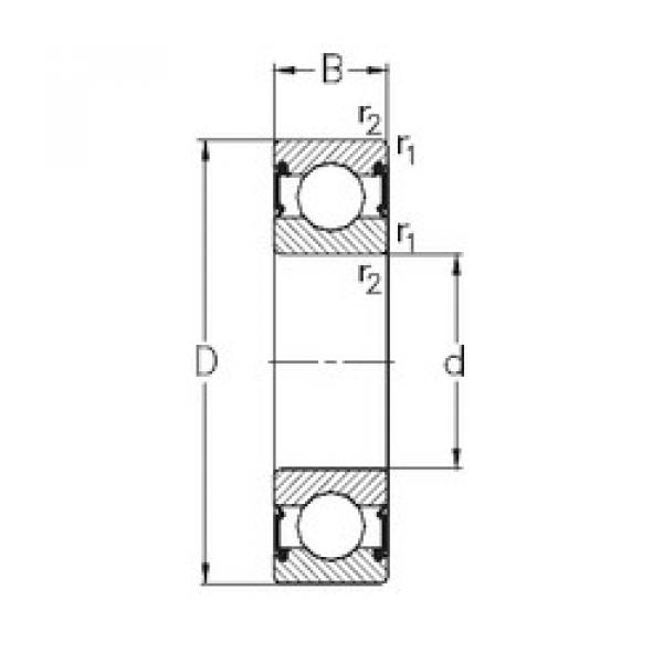 roulements 6309-RS2 NKE #1 image