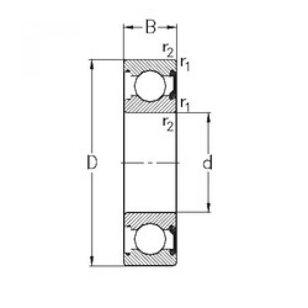 roulements 6214-2RSR NKE #1 image