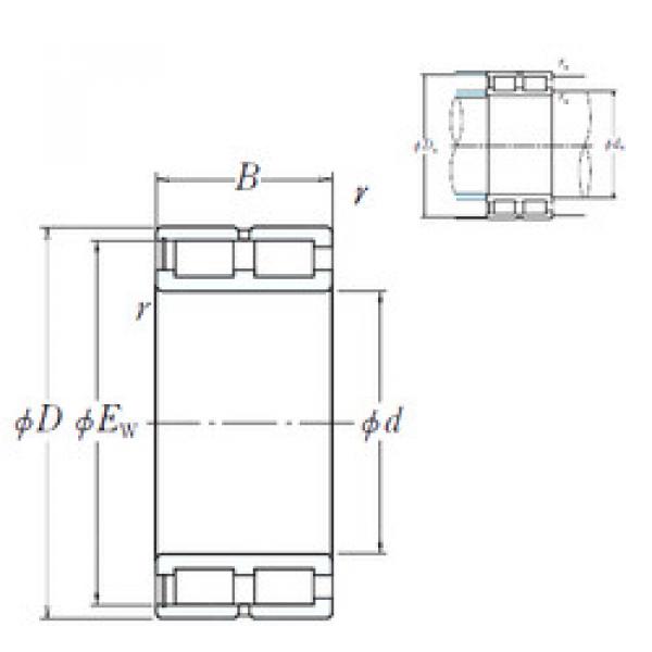 roulements NNCF4940V NSK #1 image