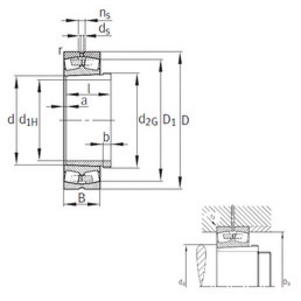 roulements 24044-B-K30-MB+AH24044 FAG #1 image