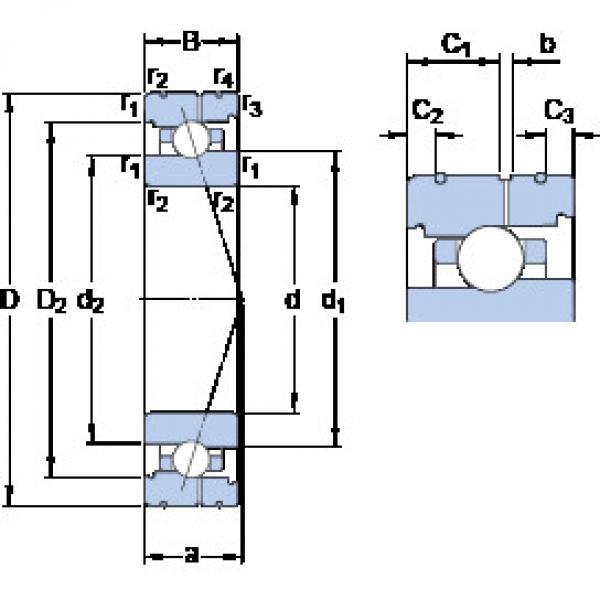 roulements 71913 CB/HCP4AL SKF #1 image