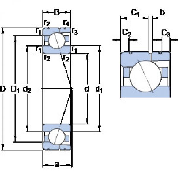 roulements 71913 CD/HCP4AL SKF #1 image