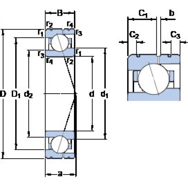 roulements 71916 CE/HCP4AL SKF #1 image