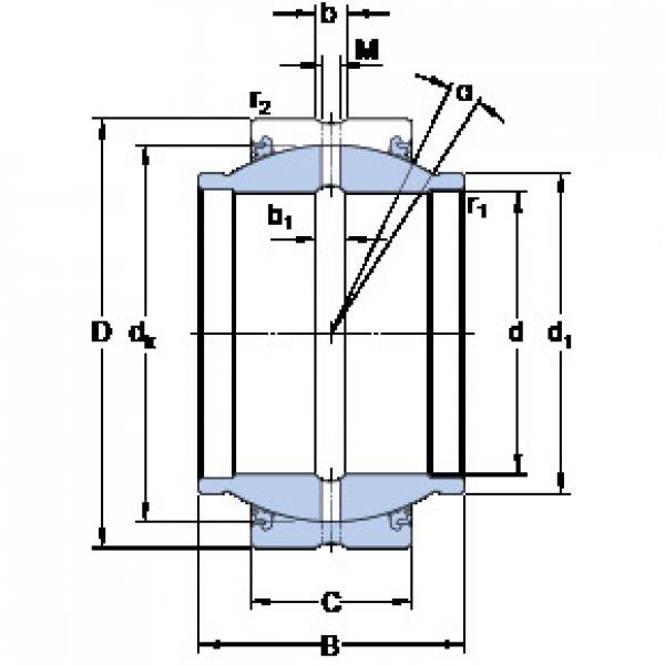 roulements GEZM 400 ES-2LS SKF #1 image